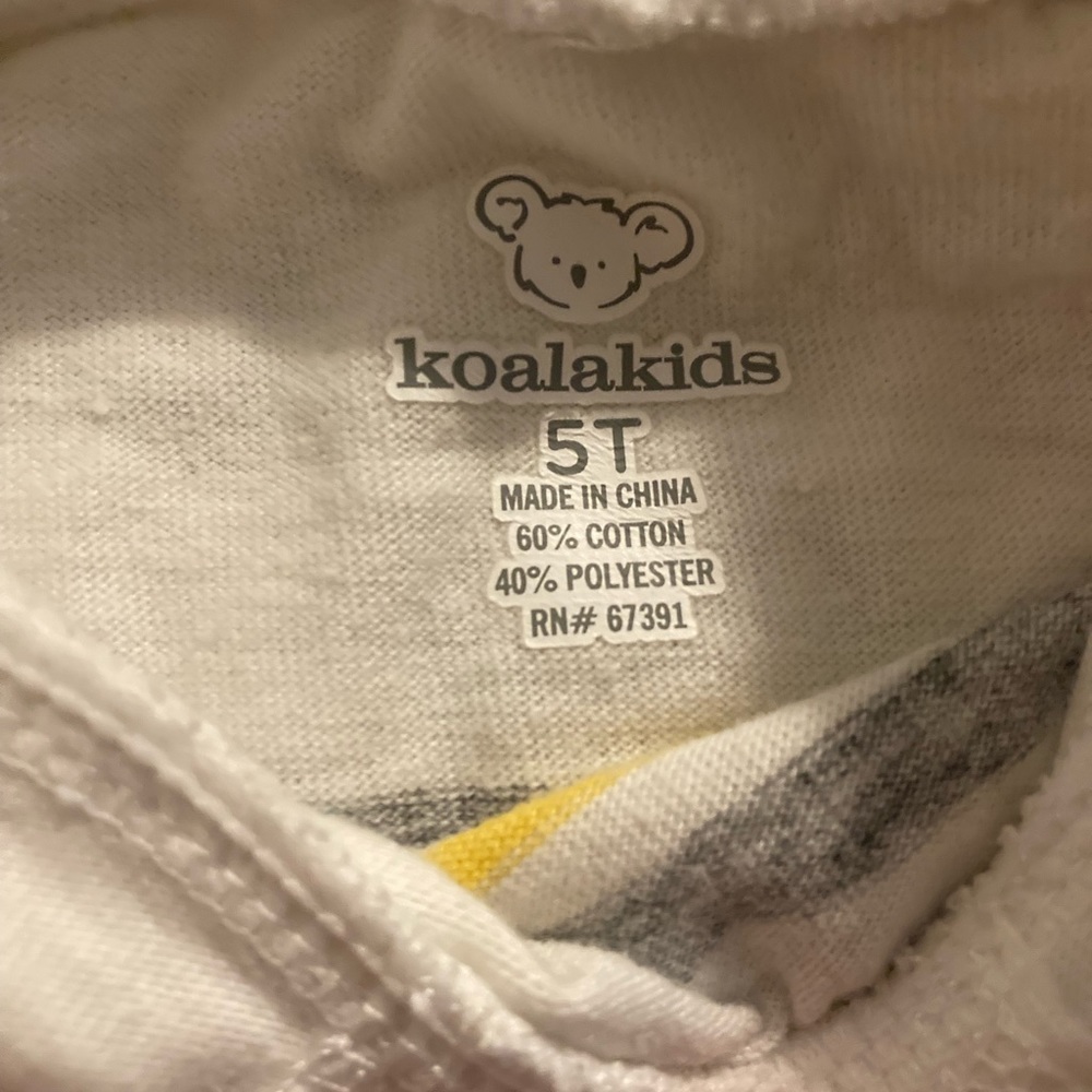 Koala kids long sleeve hoodie shirt 5t